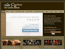 Tablet Screenshot of chrisbrownmusic.com